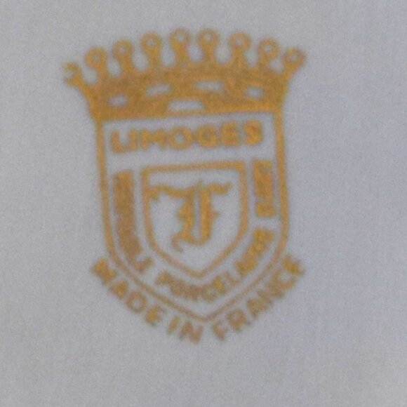 Antique Limoges Cobalt and Gold Porcelain Trinket Ring Dish - Picture 3 of 3